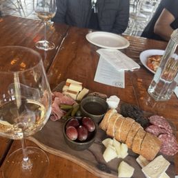 Charcuterie and wine