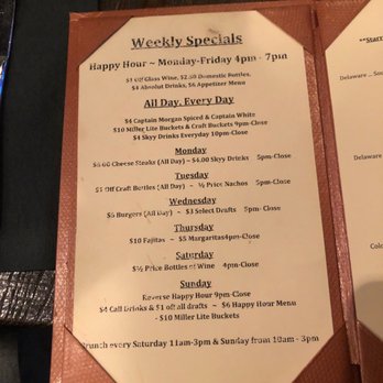 Horace Shellhammer's - Weekly specials. - Bars Near Me - Newark, Delaware