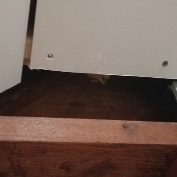 Accent Contracting - Huge gaps like this throughout the room. We tore it down and hung it right. - Painters Near Me - Englishtown, New Jersey Accent Contracting - Huge gaps like this throughout the room. We tore it down and hung it right. - Painters Near Me - Englishtown, New Jersey