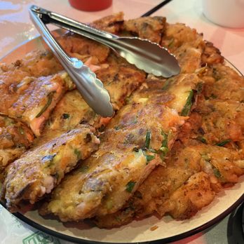 Mom's Tofu House - Seafood and onion pancake. - Korean Near Me - Fremont, California Mom's Tofu House - Seafood and onion pancake. - Korean Near Me - Fremont, California