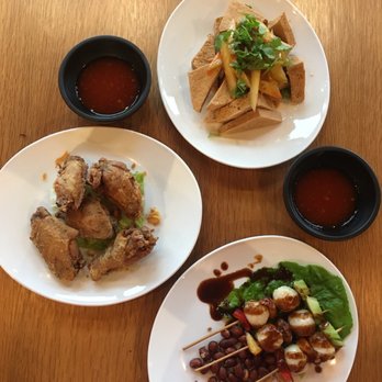 Chao Baan - Appetizers Fish Ball Skewers Plate, Fried Tofu Plate, Chicken Wings Plate - Thai Near Me - St. Louis, Missouri Chao Baan - Appetizers Fish Ball Skewers Plate, Fried Tofu Plate, Chicken Wings Plate - Thai Near Me - St. Louis, Missouri