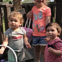 Bakers Childcare - The kids about to Easter Egg hunt