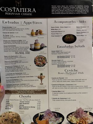 Menu photo 8 Costanera Peruvian Cuisine Greater Northdale, FL Menu photo 8 Costanera Peruvian Cuisine Greater Northdale, FL