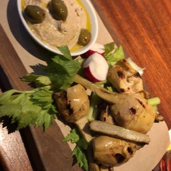 Seasons 52 - Roasted artichoke and hummus. - New American Near Me - Bridgewater, New Jersey Seasons 52 - Roasted artichoke and hummus. - New American Near Me - Bridgewater, New Jersey