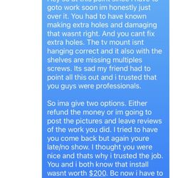 Davis installations llc - He never showed to come "fix" the issue originally was over an hour late on date of service