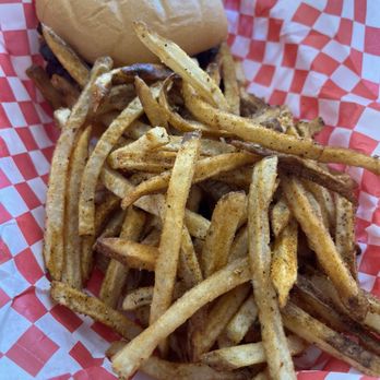 Baddies Burger House - Double patty burger and regular fries - Burgers Near Me - Athens, Georgia Baddies Burger House - Double patty burger and regular fries - Burgers Near Me - Athens, Georgia