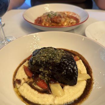 Four Bricks By La Crosta - Short-Rib and Polenta Dish + Lasagna - Italian Near Me - Whittier, California