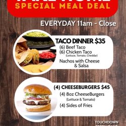 Touchdown Restaurant - Take home dinners. Bring touchdown home to you.