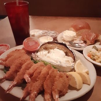 Maddy's Paddy Cafe - Breaded Shrimp dinner w/baked potato, an (off the menu item) was impeccable! - American Near Me - North Las Vegas, Nevada