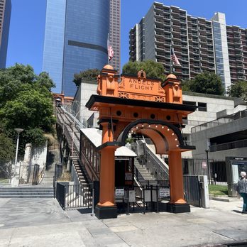 Angels Flight Railway - entrance from the bottom - Trains Near Me - Los Angeles, California Angels Flight Railway - entrance from the bottom - Trains Near Me - Los Angeles, California