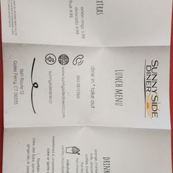 Lunch menu (back) Aug 2023