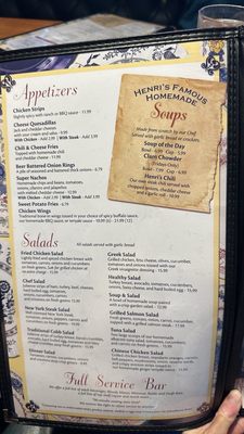 Menu photo 4 Henri's Canoga Park, CA Menu photo 4 Henri's Canoga Park, CA