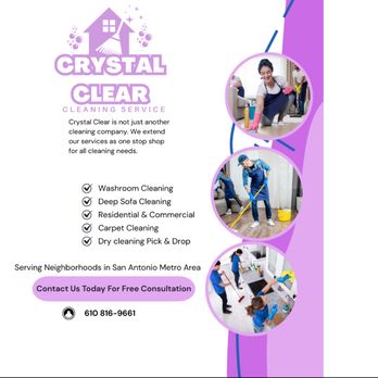 Crystal Clear Cleaning - Home Cleaning Near Me - San Antonio, Texas Crystal Clear Cleaning - Home Cleaning Near Me - San Antonio, Texas