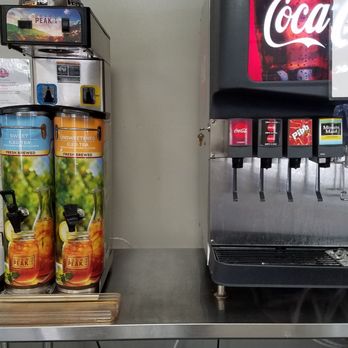Chicken Fingers - a soda dispenser and a soda dispenser - Fast Food Near Me - Evans, Georgia