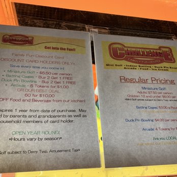 Challenge Family Fun Center - Arcades Near Me - Hummelstown, Pennsylvania