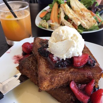 The State - Bourbon Berry French Toast & The State Salad with chicken & avocado - Whiskey Bars Near Me - Rancho Cucamonga, California The State - Bourbon Berry French Toast & The State Salad with chicken & avocado - Whiskey Bars Near Me - Rancho Cucamonga, California