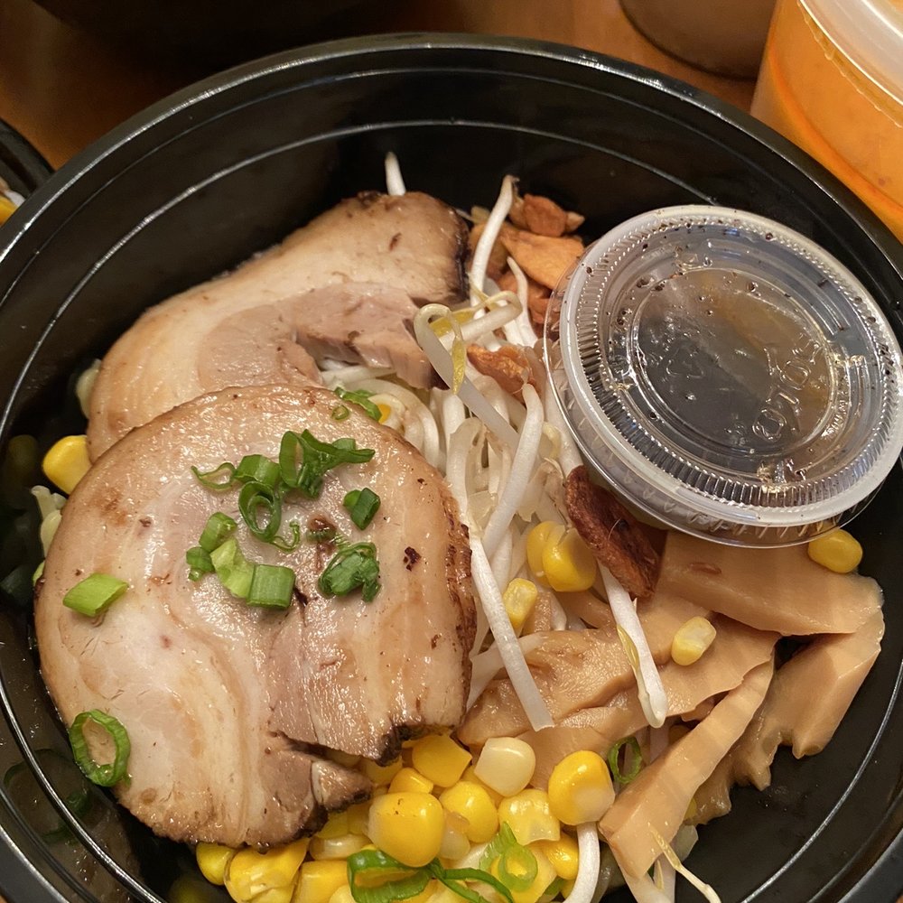Ramen 101 - Chashu ramen with black garlic toppings. - Ramen Near Me - Castro Valley, California Ramen 101 - Chashu ramen with black garlic toppings. - Ramen Near Me - Castro Valley, California