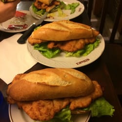 Giroki - Delicious Carolina's or as us Aussies call them chicken schnity burgers. Yum!