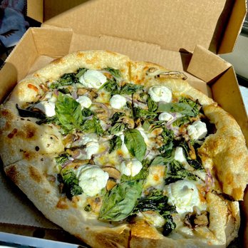 Raduno - Fungi Pie w/ricotta & fresh basil - Pizza Near Me - Little Rock, Arkansas Raduno - Fungi Pie w/ricotta & fresh basil - Pizza Near Me - Little Rock, Arkansas