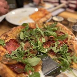 Fox's Den - This is the Jerry something pizza. Not bad but it ain't my bag, baby. The el prez let's the simplicity and ingredients do the talking.
