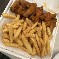 Touchdown Wings - Mild wings and fries
