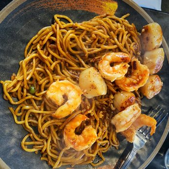 Steak & Steel Hibachi - Chicken and scallops before veggies were added - Sushi Bars Near Me - Bethlehem, Pennsylvania Steak & Steel Hibachi - Chicken and scallops before veggies were added - Sushi Bars Near Me - Bethlehem, Pennsylvania