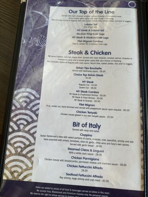 Menu photo 2 Old Tony's Redondo Beach, CA