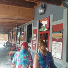 Exterior outside entrance of Shrimp Shack - Outside Tables - Fort Myers, Florida Exterior outside entrance of Shrimp Shack - Outside Tables - Fort Myers, Florida