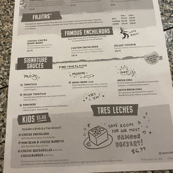 Chuy's - Menu - Mexican Near Me - San Antonio, Texas