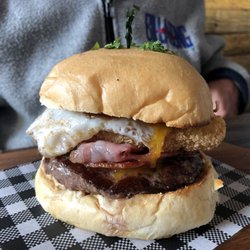 Justinian's Cafe And Dessert Bar - Breaky burger
