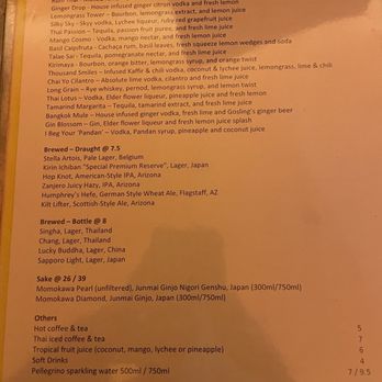 Soi 4 Bangkok Eatery - Menu - Thai Near Me - Scottsdale, Arizona