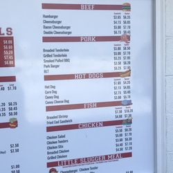 The Dugout - Menu