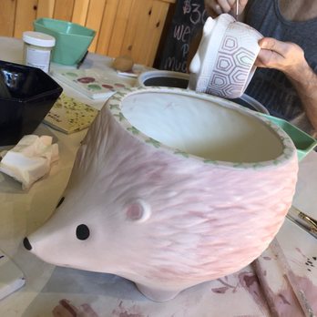 Color Me Mine - In the process of painting! Can't wait to see the finished product! - Paint-Your-Own Pottery Near Me - Hillsboro, Oregon