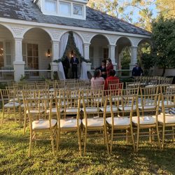Maison Lafitte - Ceremony on the front lawn