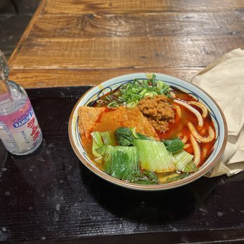 Marugame Udon - Vegetarian ramen...lychee carbonated - Japanese Near Me - Honolulu, Hawaii