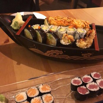Crazy Stone - Cooked Roll Combo (top ) Salmon roll (bottom left) Tuna (bottom right) - Sushi Bars Near Me - Marlborough, Massachusetts Crazy Stone - Cooked Roll Combo (top ) Salmon roll (bottom left) Tuna (bottom right) - Sushi Bars Near Me - Marlborough, Massachusetts