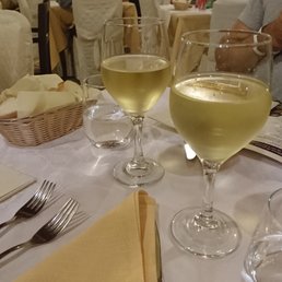 Large glasses of wine Large glasses of wine