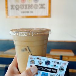 Equinox Coffee - Iced Golden Mocha - Stop #12 on the Coastal Coffee Trail (Summer)