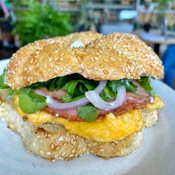 Cafe Ceres - The Breakfast Bagel - it's amazing!! IG: @bettyeatsthecity
