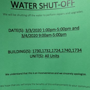 The Circle Apartments at Long Beach - Water shut-offs happen continuously and prevent you from washing your hands, taking a shower and getting water for your Brita Filter. - Apartments Near Me - Long Beach, California The Circle Apartments at Long Beach - Water shut-offs happen continuously and prevent you from washing your hands, taking a shower and getting water for your Brita Filter. - Apartments Near Me - Long Beach, California