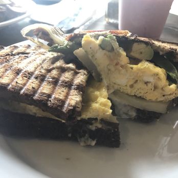 Green Bliss - Farmer Sandwich on swirled rye bread. Wish it tasted as good as it looks. 2/5 - Coffee & Tea Near Me - Fullerton, California Green Bliss - Farmer Sandwich on swirled rye bread. Wish it tasted as good as it looks. 2/5 - Coffee & Tea Near Me - Fullerton, California