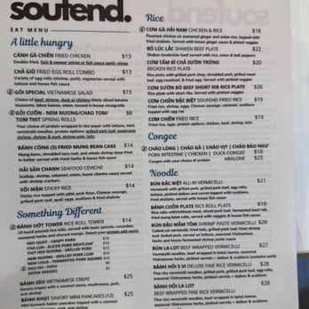 Soufend Cafe & Eatery - menu may 2026 - Cafes Near Me - Seattle, Washington