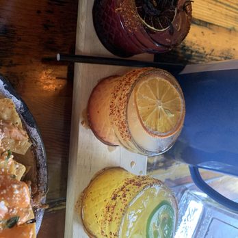 Dos Santos - Margarita Flight w/Pineapple Jalepeno, Spicy Passion Fruit, and Hibiscus! - Mexican Near Me - Colorado Springs, Colorado