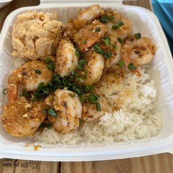 Da Bald Guy - Peeled Garlic Butter Shrimp - Food Trucks Near Me - Kahuku, Hawaii