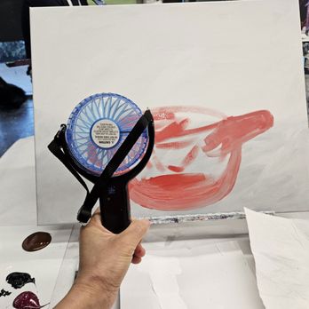 Purple Easel - Drying the base color - Paint & Sip Near Me - Ontario, California Purple Easel - Drying the base color - Paint & Sip Near Me - Ontario, California
