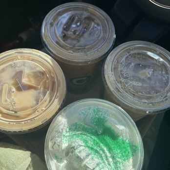 Clutch Coffee Bar - four cups of iced coffee - Coffee & Tea Near Me - Columbia, South Carolina Clutch Coffee Bar - four cups of iced coffee - Coffee & Tea Near Me - Columbia, South Carolina