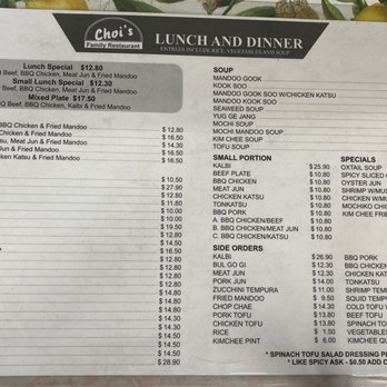 Choi's Family Restaurant - 6/10/21 - Korean Near Me - Honolulu, Hawaii
