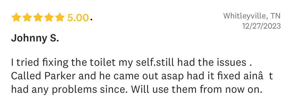 Slide of Johnston Plumbing