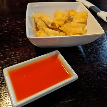 Twin Panda - Complementary fried wongton strips - Indonesian Near Me - Austin, Texas Twin Panda - Complementary fried wongton strips - Indonesian Near Me - Austin, Texas