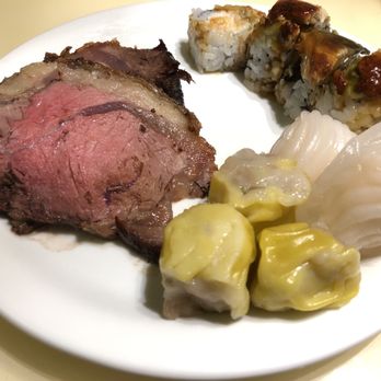 100s Seafood Grill Buffet - Prime Rib, Pork and Shrimp Shumai, Shrimp Dumpling, Dragon Roll - Buffets Near Me - San Diego, California